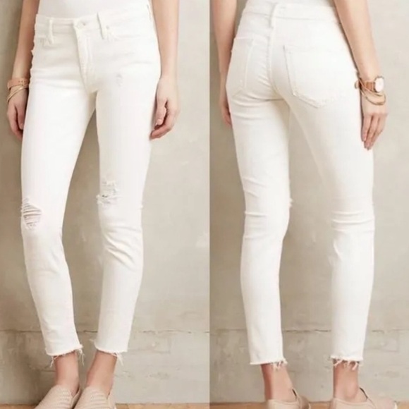 Mother Denim high waisted looker fray jeans size 30 - Picture 1 of 6